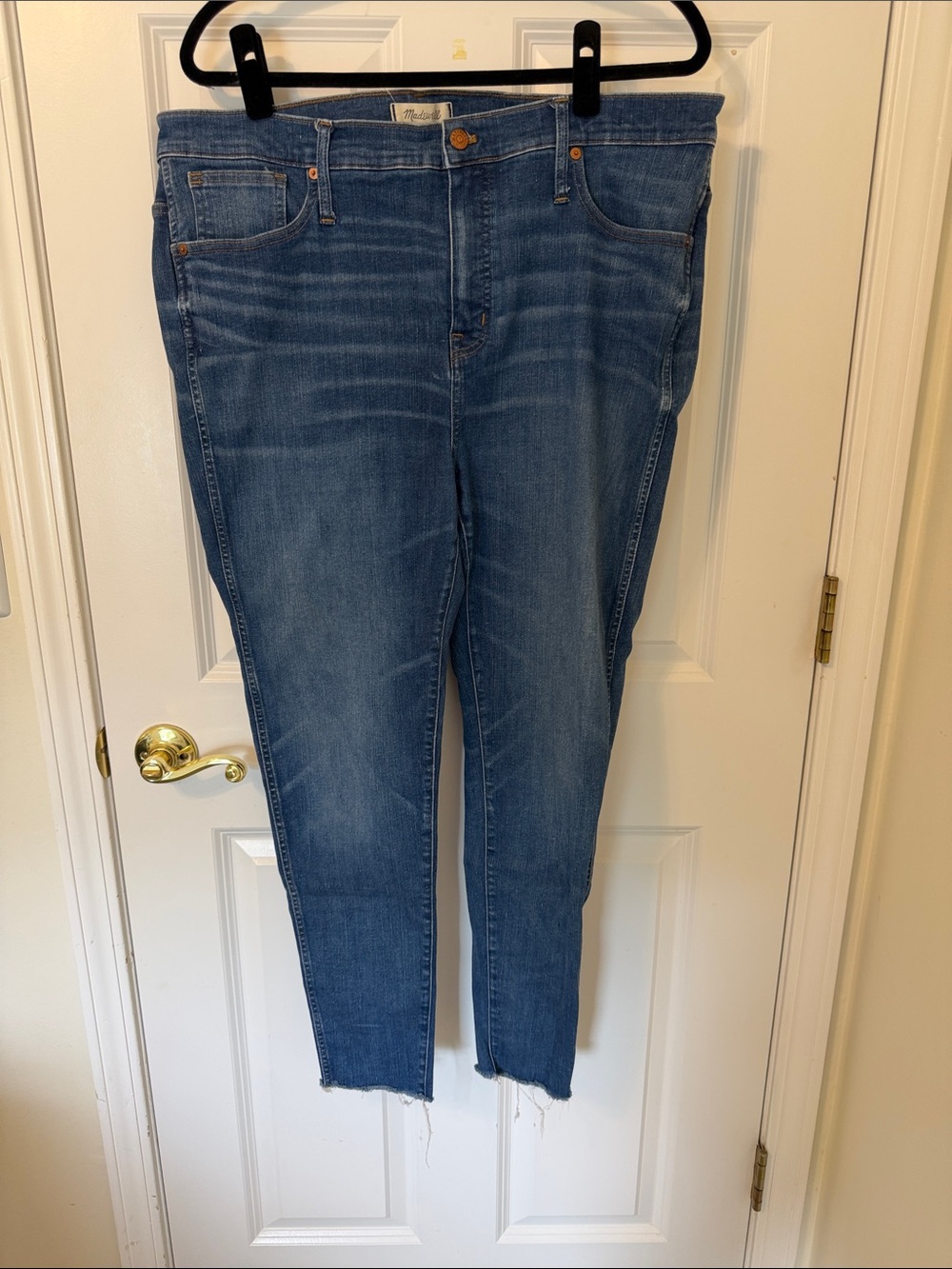 Madewell Medium Blue 9” High-Rise Skinny Jeans size 35